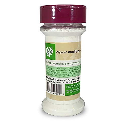 Cook’S, Organic Pure Vanilla Powder, World’S Finest Gourmet Fres