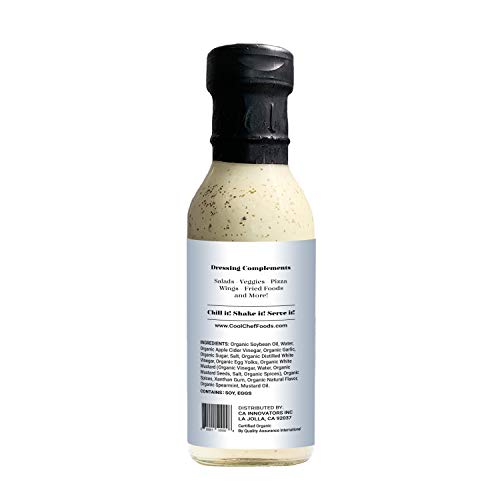 Cool Chef Foods - Organic Ranch Dressing - Non-Gmo - Bottled In