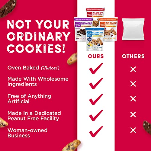Cooper Street Cookies All Natural Twice Baked Crispy Cookie, Pea...
