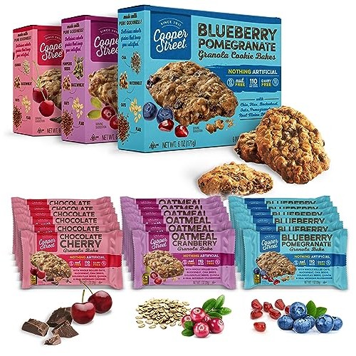 Cooper Street Cookies Healthy Breakfast Bakes, Granola Bars W/ B...