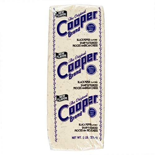 Cooper Cheese Black Pepper Flavored Sharp White American Cheese