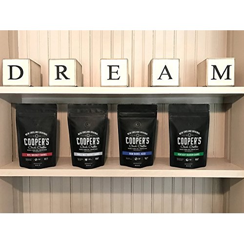 Bourbon &Amp; Whiskey Barrel Aged Coffee - 4 Bag Coffee Set - Single