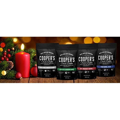 Bourbon &Amp; Whiskey Barrel Aged Coffee - 4 Bag Coffee Set - Single