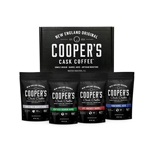 Bourbon &Amp; Whiskey Barrel Aged Coffee - 4 Bag Coffee Set - Single