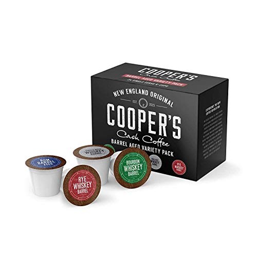 Bourbon Barrel Aged K-Cups Coffee 24Ct Variety Pack Set, Single