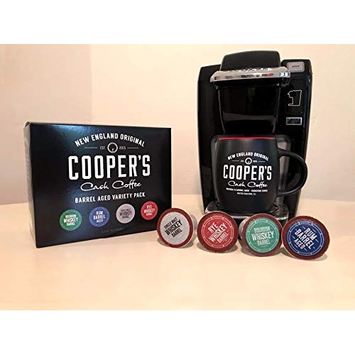 Bourbon Barrel Aged K-Cups Coffee 24Ct Variety Pack Set, Single