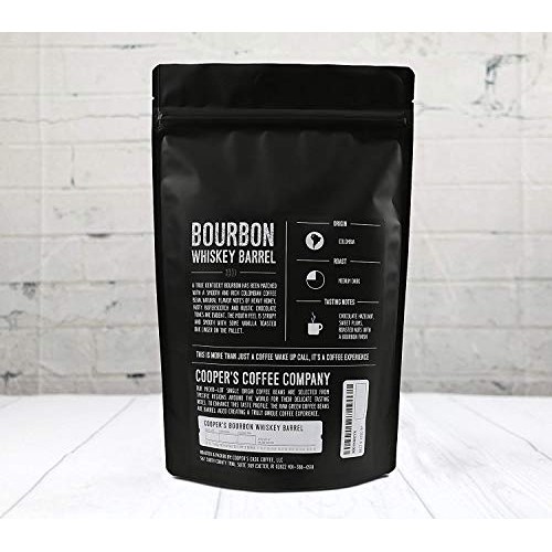 Bourbon Whiskey Barrel Aged Coffee - Whole Bean, Single Origin G...