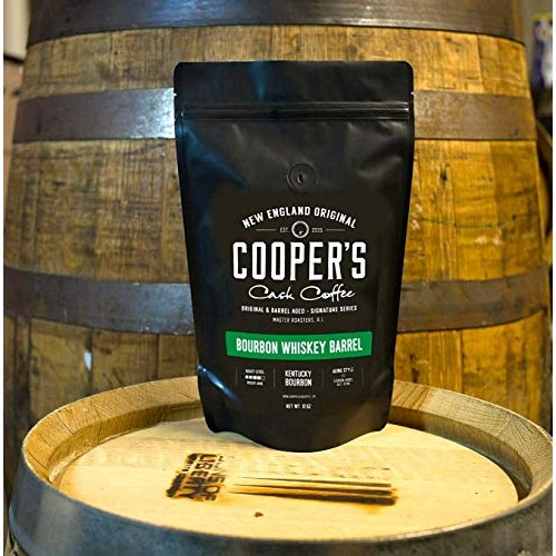 Bourbon Whiskey Barrel Aged Coffee - Whole Bean, Single Origin G...