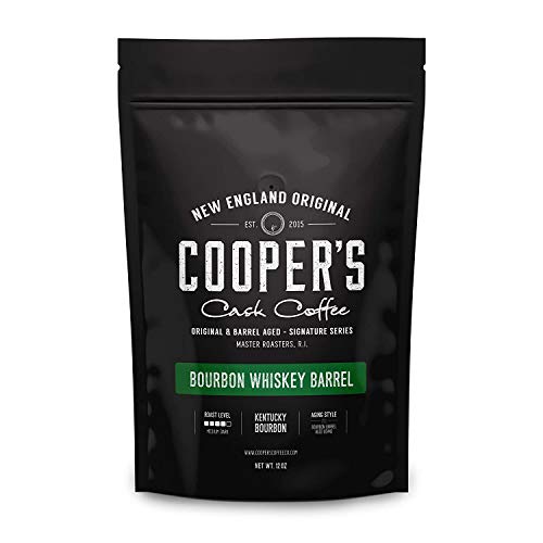 Bourbon Whiskey Barrel Aged Coffee - Whole Bean, Single Origin G...
