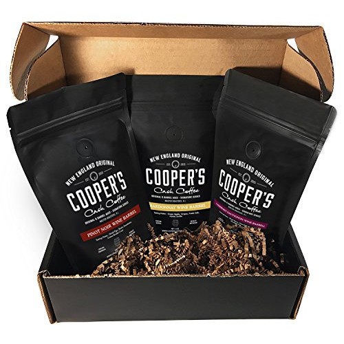 Wine Barrel Aged Whole Coffee Bean Box Set, Sample Gift Set - Ch