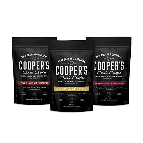 Wine Barrel Aged Whole Coffee Bean Box Set, Sample Gift Set - Ch