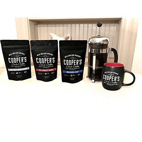 Whiskey &Amp; Rum Barrel Aged Coffee Bean Box Set - Ground - 3 Bags