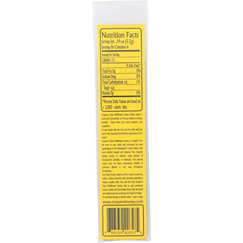 Coopers Honey Wild Flower Honey Stick, 1.2 Oz