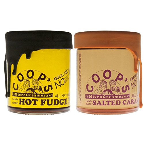 Coops Microcreamery Hot Fudge And Salted Caramel Sauce Bundle -