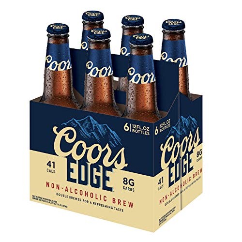 Pack Of 6 - Coors Edge Domestic, Na Non-Alcoholic Beer, Low Ca