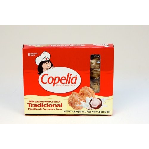 Copelia Milk Caramel With Coconut 6 Count - Cocadas De Panela Y