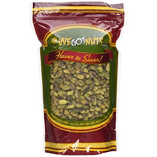 Pistachios Shelled Raw Unsalted, 2Lbs - We Got Nuts