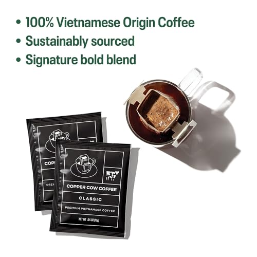 Copper Cow Coffee Premium Vietnamese Coffee: Single-Serve Classi...