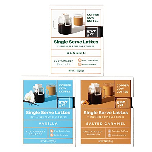 Copper Cow Coffee Vietnamese Pour Over Coffee with Sweetened Con...