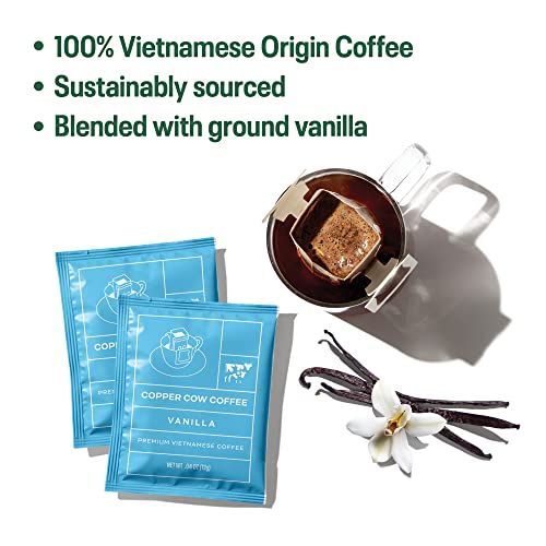 Copper Cow Coffee Vietnamese Pour Over Coffee with Sweetened Con...