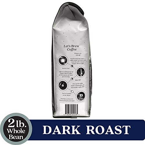 Copper Moon Dark Sky Blend, Dark Roast Coffee, Whole Bean, 2 Pou