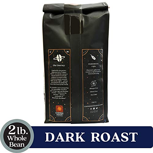 Copper Moon Dark Sky Blend, Dark Roast Coffee, Whole Bean, 2 Pou