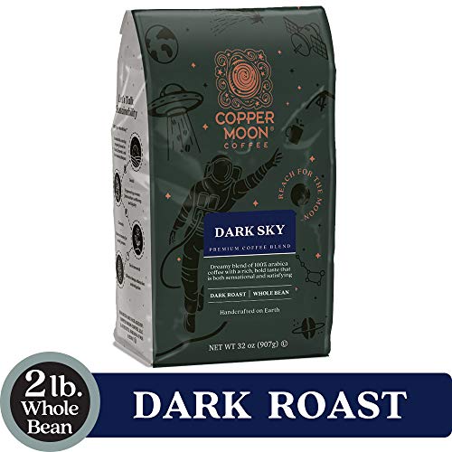 Copper Moon Dark Sky Blend, Dark Roast Coffee, Whole Bean, 2 Pou