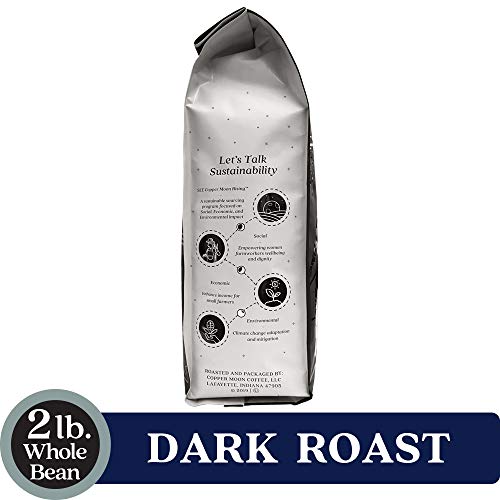 Copper Moon Dark Sky Blend, Dark Roast Coffee, Whole Bean, 2 Pou