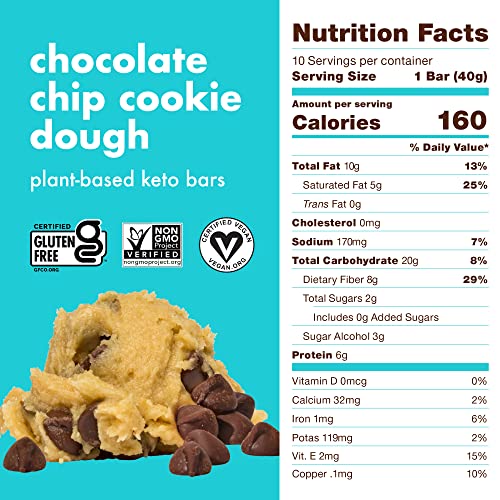 CORE Refrigerated Plant-Based Keto Bars – Low Sugar, High Fiber ...