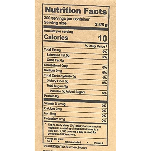 Bee My Honey Pure Granulated Honey Packets 300 Individual Packets