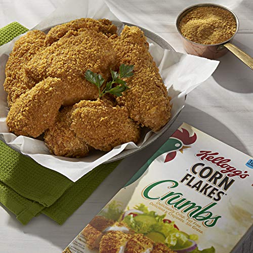 Kellogg’S, Corn Flakes Crumbs, Fat-Free, 21 Oz Boxpack Of 12