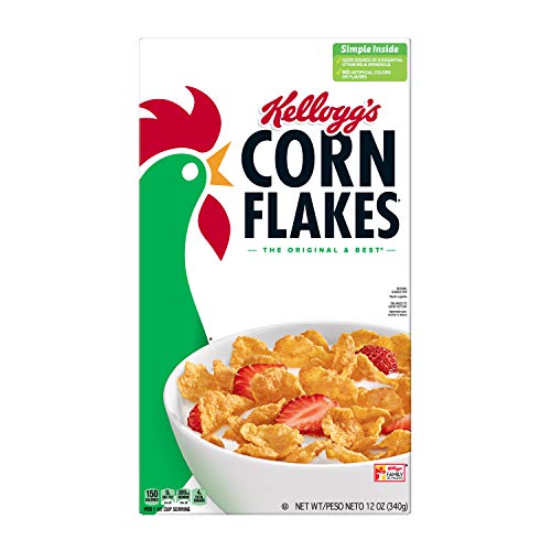 Corn Flakes Breakfast Cereal, Original, Fat Free, 12Oz Boxpack