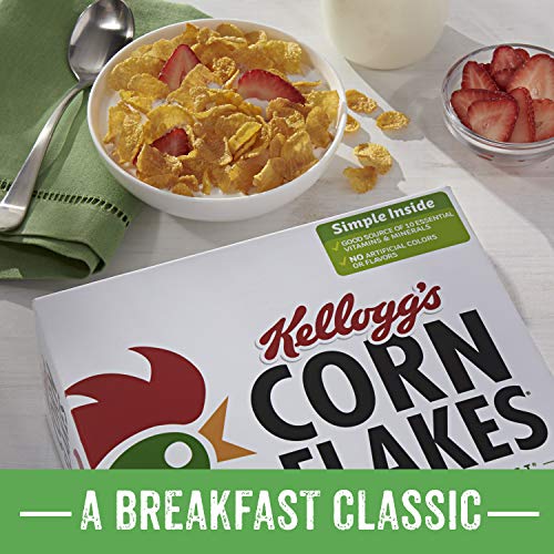 Corn Flakes Breakfast Cereal, Original, Fat Free, 12Oz Boxpack