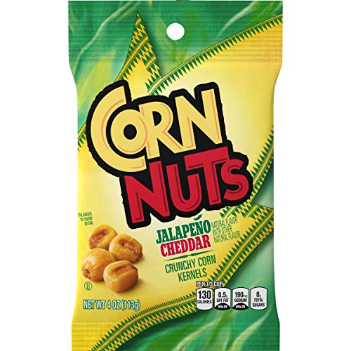 Corn Nuts Jalapeno Cheddar Crunchy Corn Kernels 4 Oz Bags, Pack