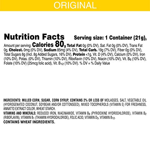 Kelloggs Corn Pops, Breakfast Cereal, Original, .75Oz 96 Count