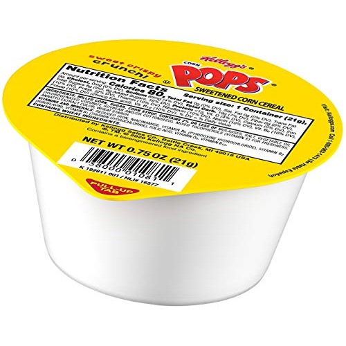 Kelloggs Corn Pops, Breakfast Cereal, Original, .75Oz 96 Count