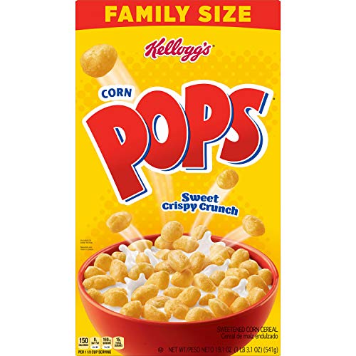 Kelloggs Corn Pops, Breakfast Cereal, Original, Excellent Sourc
