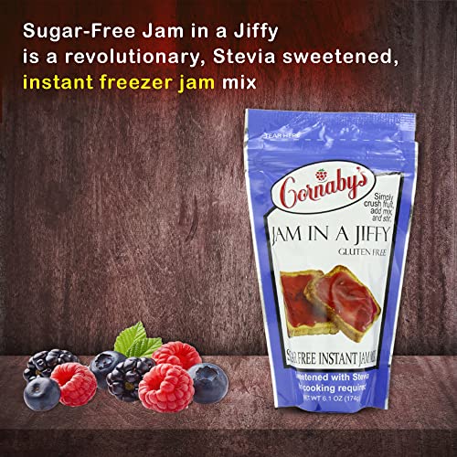 Cornabys Sugar-Free Jam In A Jiffy - Instant Fresh Or Freezer J