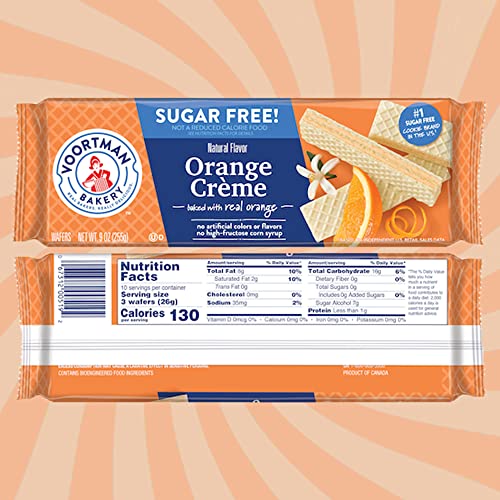 Voortman Sugar Free Wafer Lovers 6 Flavor Variety Pack - Lemon,...