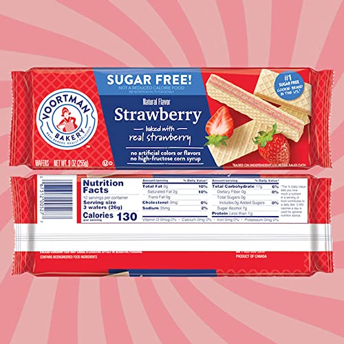 Voortman Sugar Free Wafer Lovers 6 Flavor Variety Pack - Lemon,...