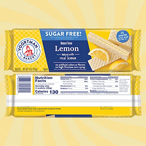 Voortman Sugar Free Wafer Lovers 6 Flavor Variety Pack - Lemon,...