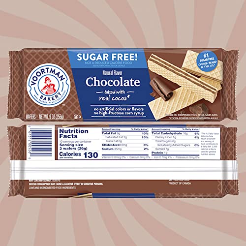 Voortman Sugar Free Wafer Lovers 6 Flavor Variety Pack - Lemon,...