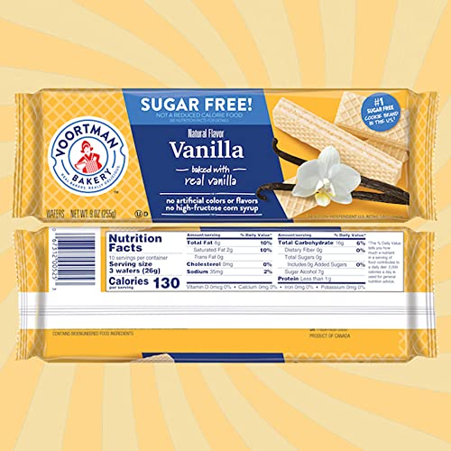 Voortman Sugar Free Wafer Lovers 6 Flavor Variety Pack - Lemon,...