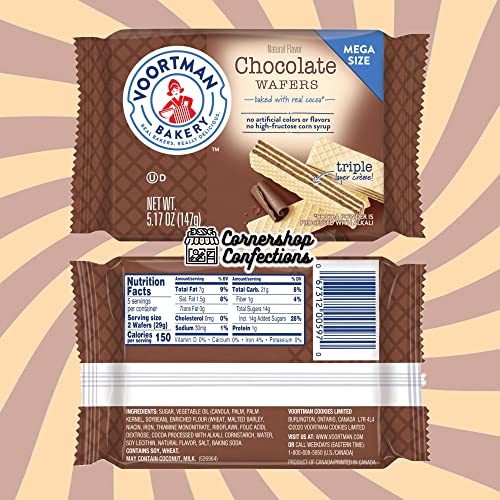 Voortman Wafer Lovers Mega Size 15 Package Variety Pack - 5 Pac...