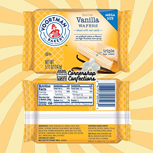 Voortman Wafer Lovers Mega Size 15 Package Variety Pack - 5 Pac...