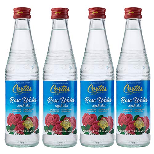 Cortas Rose Water, 10-Ounce Bottles Pack Of 4