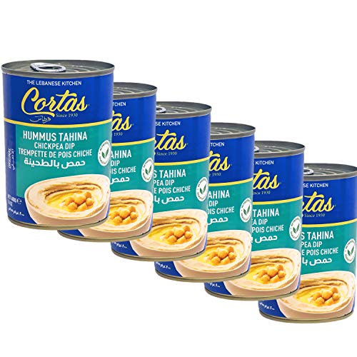 Cortas Hummus Tahini Chick Peas Dip, Ready To Serve, Pack Of 6,