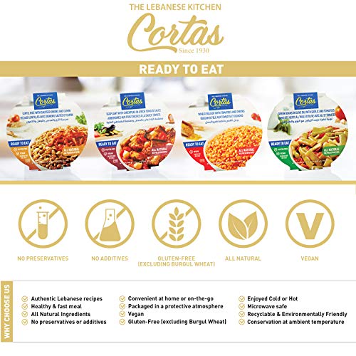 Cortas - Ready To Eat Lebanese Recipe Meals 4 In 1 Pack, Varie