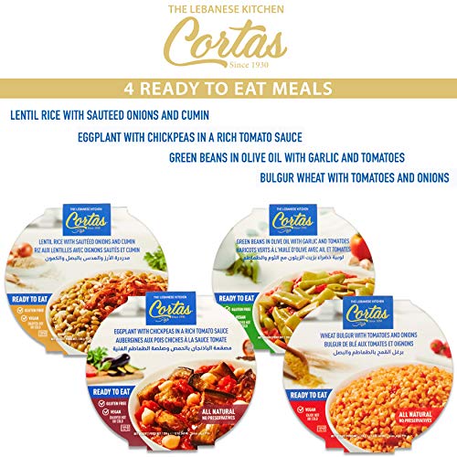 Cortas - Ready To Eat Lebanese Recipe Meals 4 In 1 Pack, Varie