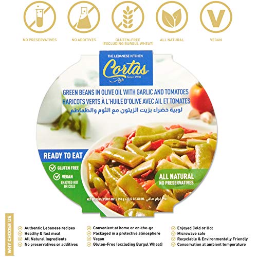 Cortas - Plant Based Ready To Eat Meals 4 Pack, Green Beans W